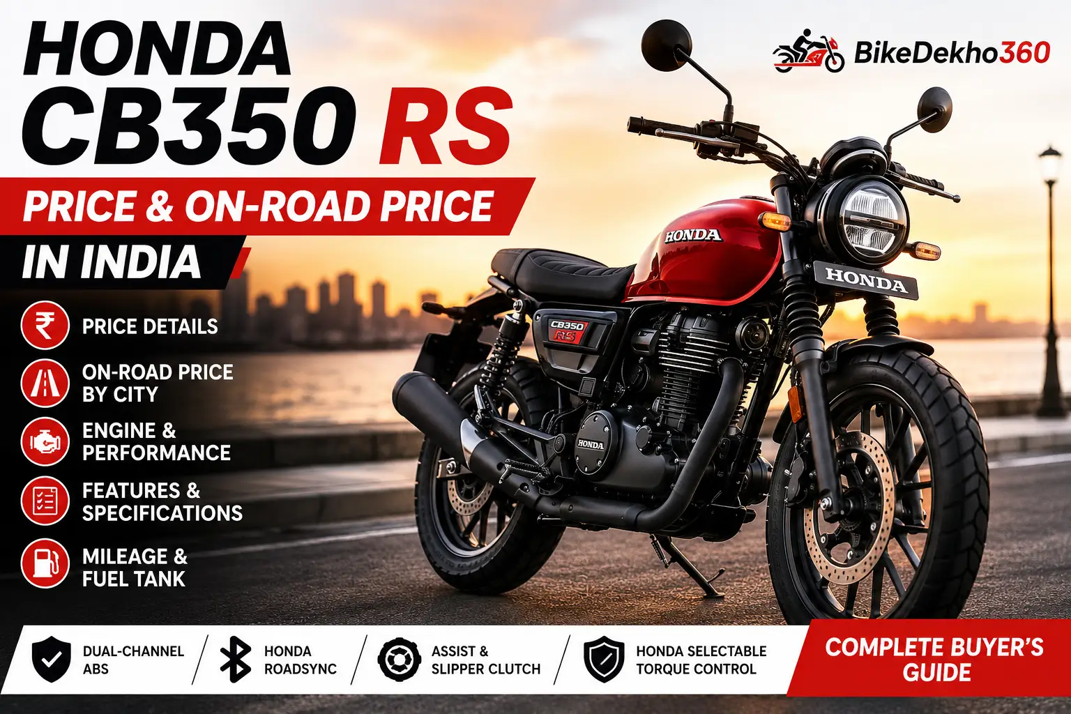 Honda CB350 RS Price & On-Road Price in India