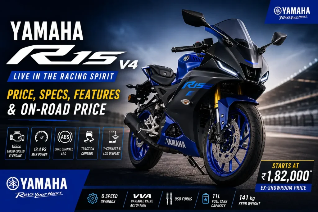 Yamaha R15 V4 Price, Specs & On-Road Price