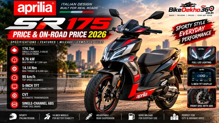 Aprilia SR 175 Price & On-Road Price 2026