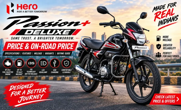 Hero Passion Plus Deluxe Price & On-Road Price