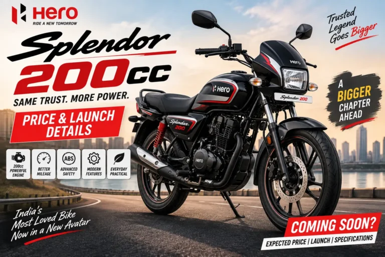 Hero Splendor 200cc Price & Launch Details