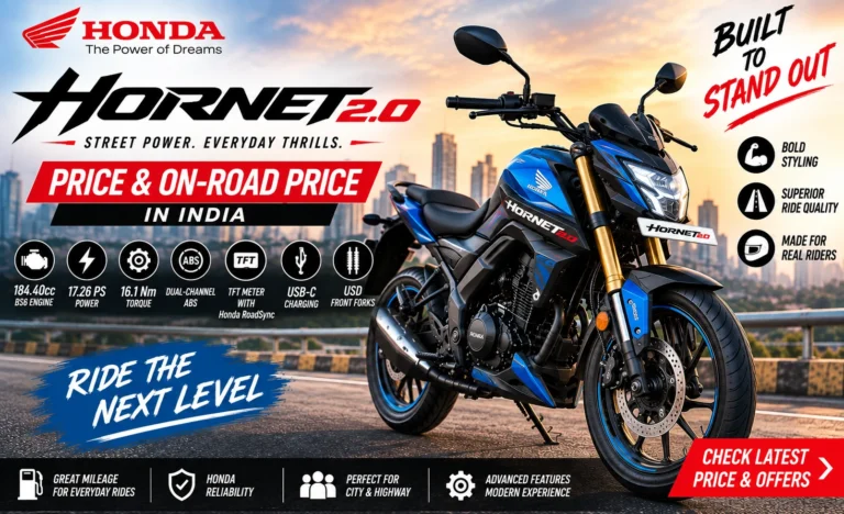 Honda Hornet 2.0 Price & On-Road Price