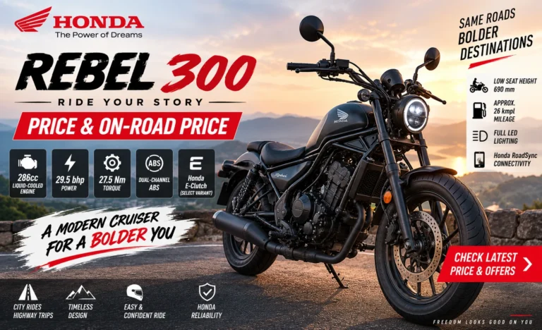 Honda Rebel 300 Price & On-Road Price
