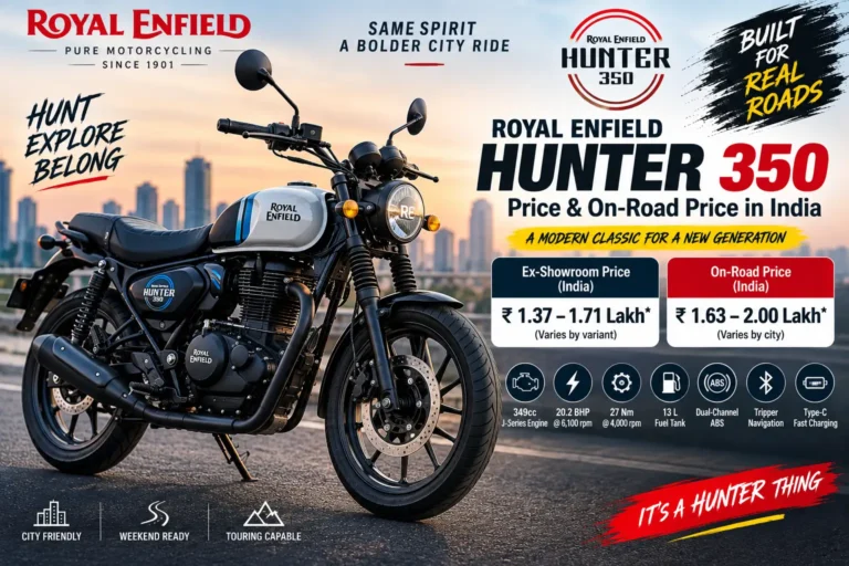 Royal Enfield Hunter 350 Price & On-Road Price in India