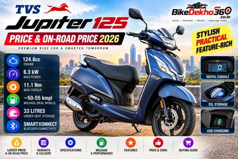 TVS Jupiter 125 Price & On-Road Price 2026